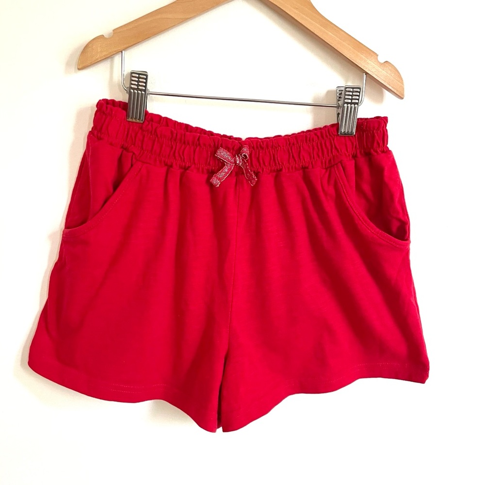 4/$20💥NEW Dolphin Shorts, Paper Bag Waist, Flared & Pull-On, Pockets, Cherry Red
